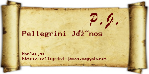 Pellegrini János névjegykártya